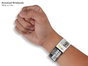DownloadCards overlay wristband 300x225 Promote Your Music w/ Download Wristbands
