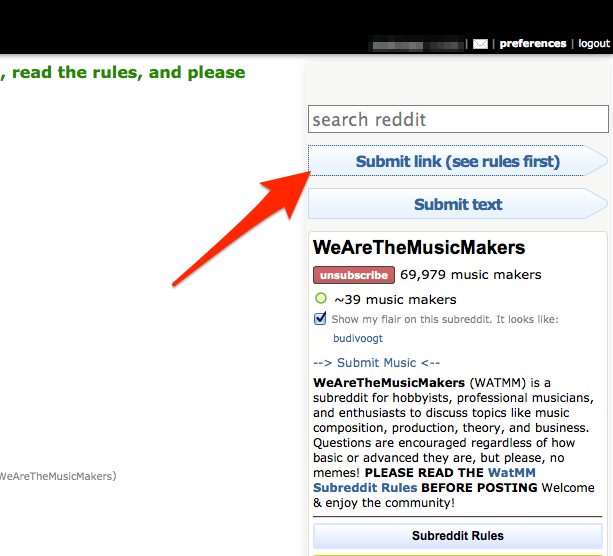 reddit3 How Musicians Can Use Reddit to Attract Traffic to Their Websites & Videos