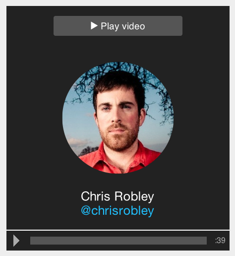 Chris Robley Vizify Video