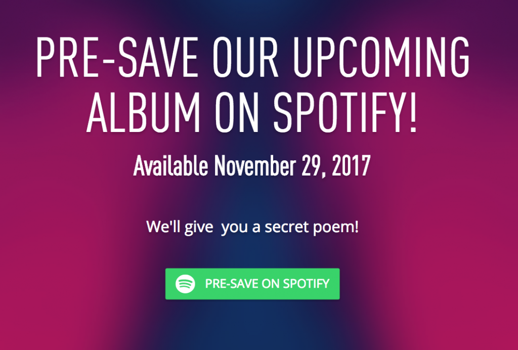 Pre-saves for you release on Spotify can build momentum.