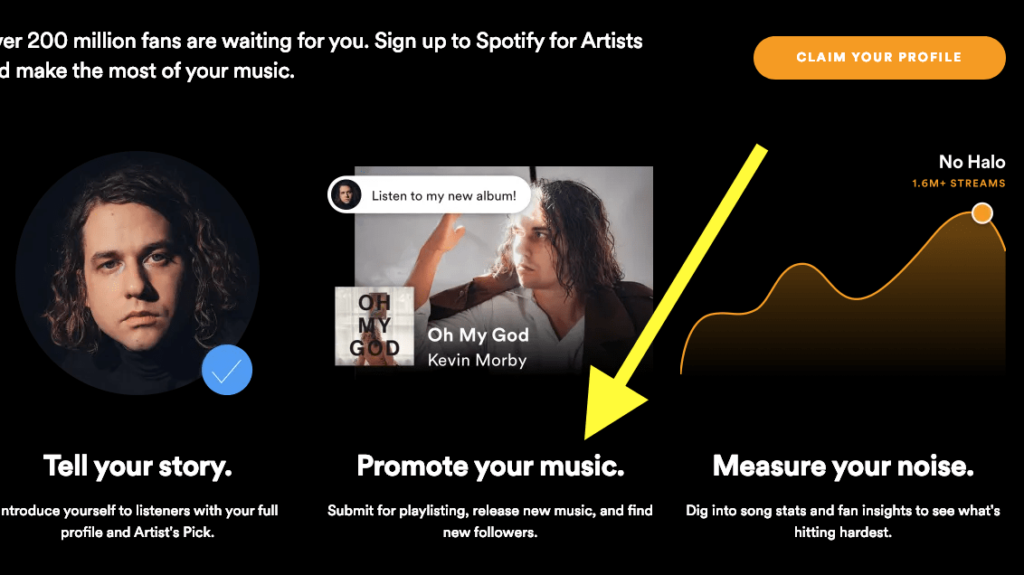 login to spotify artist account