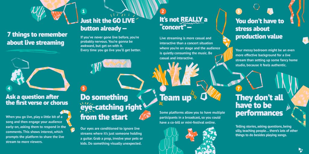Infographic for 7 things to remember about live-streaming