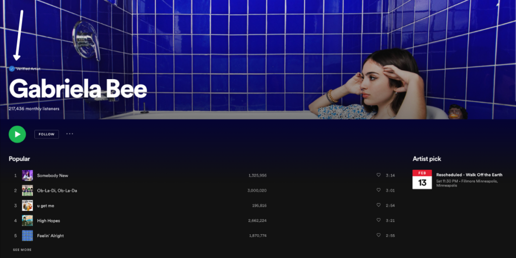 how to sign up for spotify for artist profile