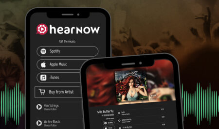 CD Baby HearNow Music Landing Page
