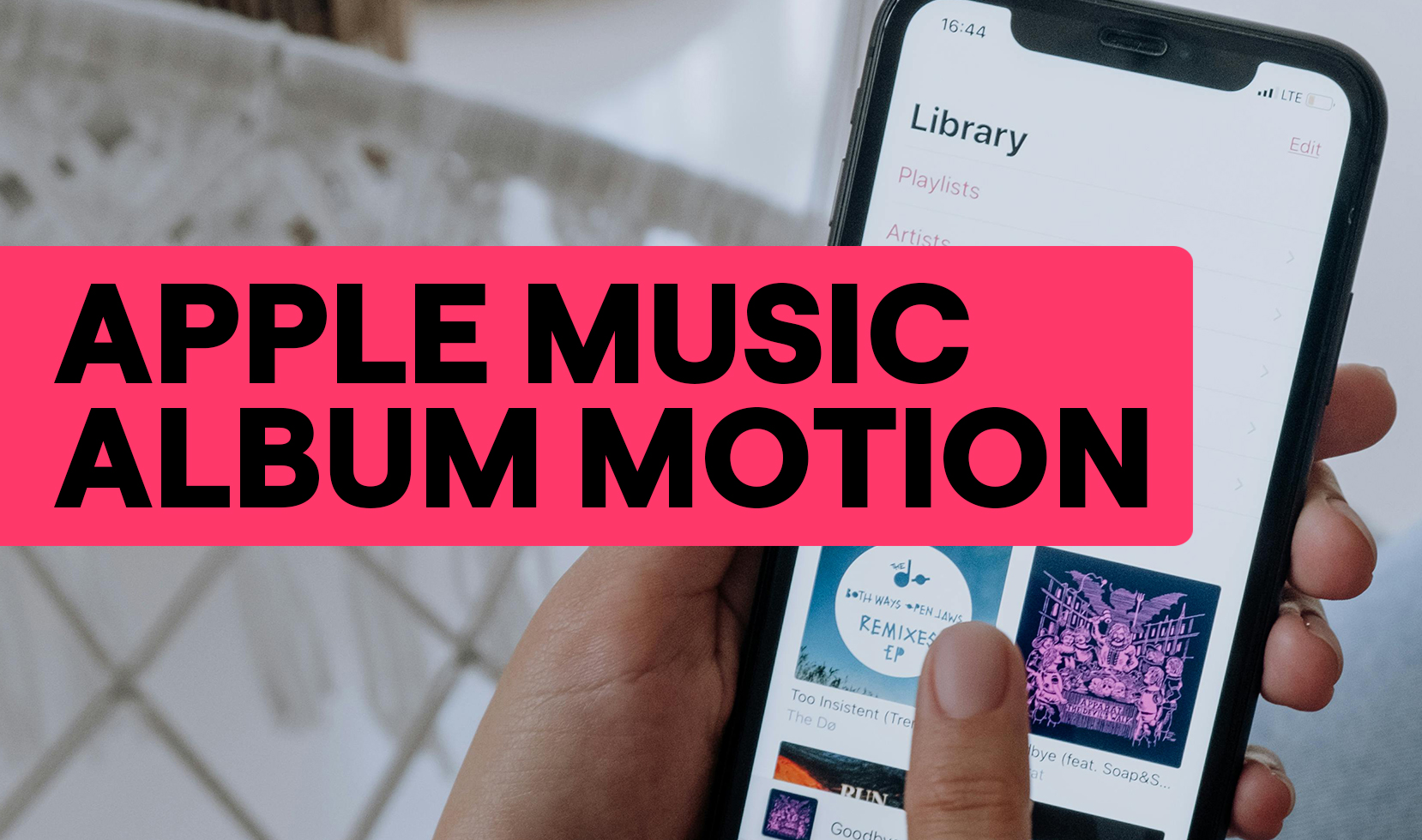 How to use Apple Music Album Motion
