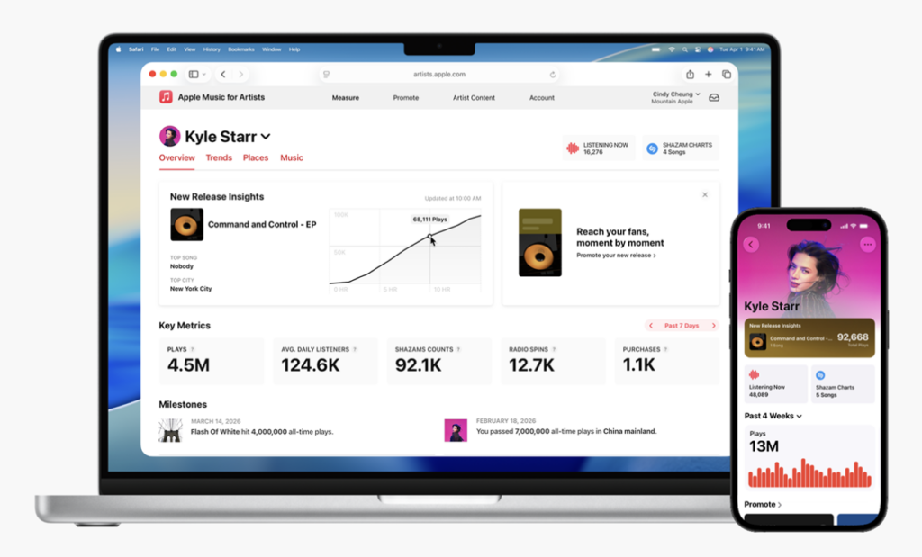 Apple Music "New Release Insights"